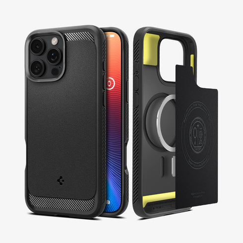 כיסוי Spigen לאייפון 16 מסדרה Rugged Armor (MagFit)